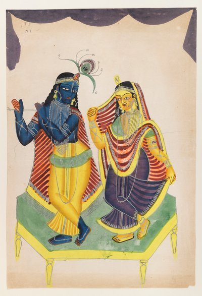 Krishna and Radha by Indian School